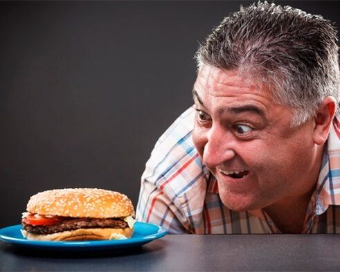 Fast food is not recommended for men with physiological problems