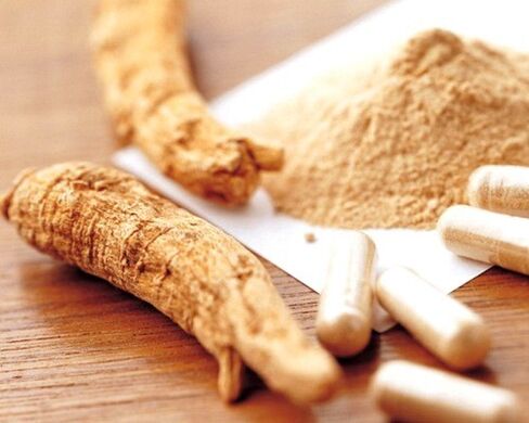Ginseng root wine increases vitality